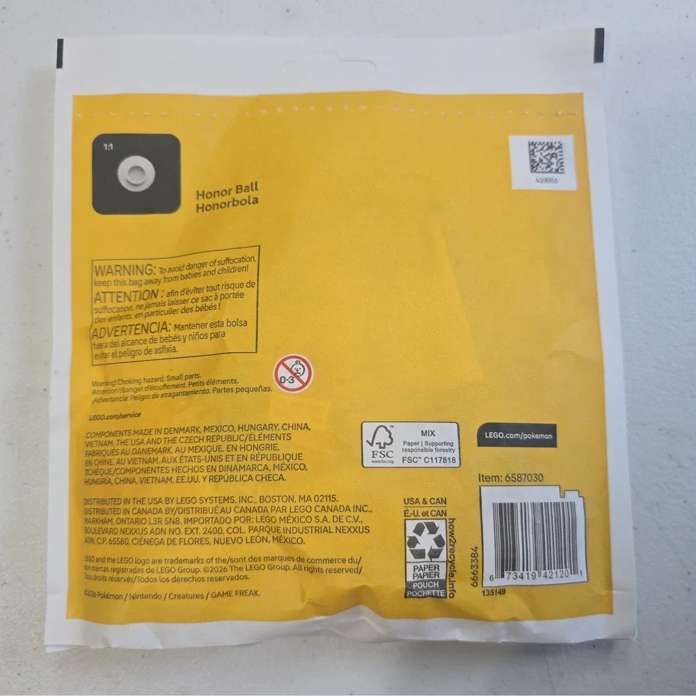 LEGO Pokemon Premier Ball Paper Bag Set 30729 Sealed 46 Pcs 2026 Release